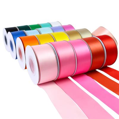 China Wholesale custom logo 38mm high tenacity 100 yards box solid color grosgrain ribbon decorations for sale