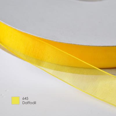 China High Tenacity Organza Ribbon Factory Stocked 100% Polyester Colors Solid Color 1/4 Inch 6mm Double Face Silk Pure Polyester RIBBONS for sale