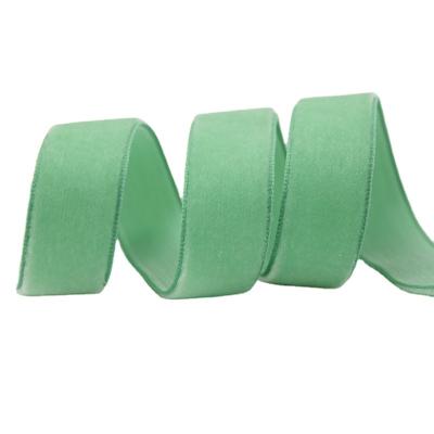 China High Tenacity China Manufacturer Velvet Ribbon Green Velvet Ribbon Mints Velvet Ribbon for sale