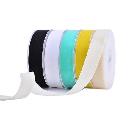 China Factory Price Viable Black Velvet Ribbon Black Velvet Ribbon Nylon Velvet Ribbon for sale