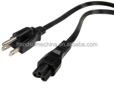 China Home Appliance USA 3 Pin Plug to C5 Clover Leaf Clover Leaf Lead Cable Power Cord for sale