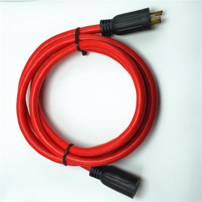 China L5-15P Heavy Duty Locking Extension Cord Plug to L5-15R Heavy Duty Locking Connector Extension Cord for sale