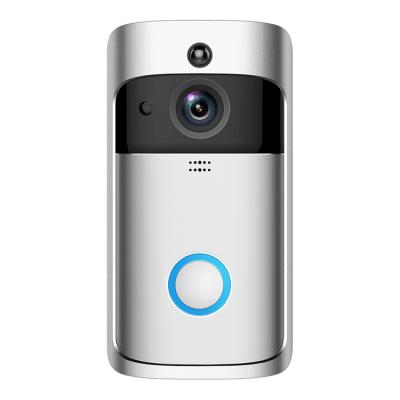 China Smart Home Wireless Camera Security 720p HD Video Real-time Video Two Way Doorbell Maintenance Wifi Doorbell Camera V5 for sale