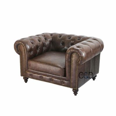 China Cooling (PU Leather Sofa Sample) Buy Antique Leather Chesterfield Sofa From China for sale