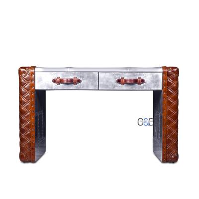 China Fashionable Aircraft Aluminum Metal Rivet Wing Aviation Office Desk for sale