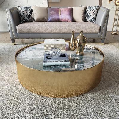 China Modern fashionable wholesale living room furniture coffee table stainless steel for sale