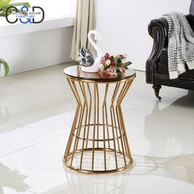 China Modern Living Room Side Table Amazon Best Seller Coffee Table Set Round Modern Steel Side Table for sale