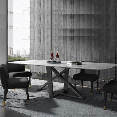 China Modern DINING TABLE Furniture Foshan Home Dining Table Set Luxury for sale