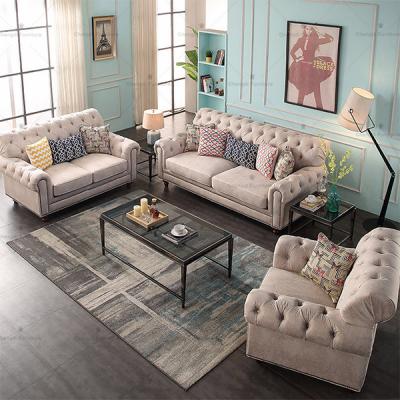 China Chesterfield SOFA Italy New Design Living Room Chesterfield Button Adorned Sofa Couch for sale