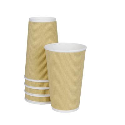 China Logo Biodegradable Disposable Custom Printed Cold Drinks Disposable Coffee And Soda Paper Cups for sale