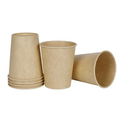 China Biodegradable Single Wall Paper Cup 12oz Disposable Hot Selling Customized Paper Cups for sale