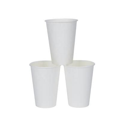 China Biodegradable Eco Friendly Hot Drink White Paper Coffee Cups Disposable Paper Coffee Cup 7.5oz 8oz 12oz for sale