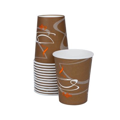 China Biodegradable Eco-Friendly Bubble Tea Paper Cups Disposable Paper Cups 8oz for Hot Coffee 100% Biodegradable Paper Cup for sale