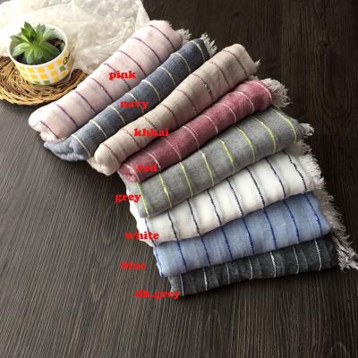 China Polyester Women Cotton Lurex Scarf Wraps Hijabs 8Colors 10pcs/lot for sale