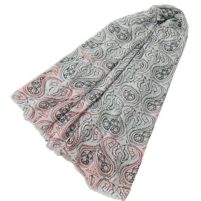 China Polyester 2021 Women Ombre Geo Printed Pattern Tassel Scarf Cotton Voile Scarf Wraps Hijabs 10pcs/lot for sale