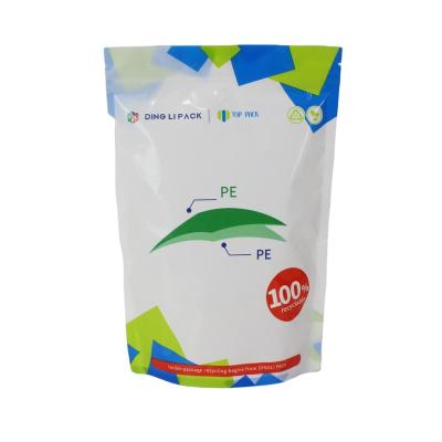 China 100% Recyclable Moisture Proof Stand Up PE Plastic Powder Waterproof Zipper Bag For Snack/Tea/Coffee/Candy for sale