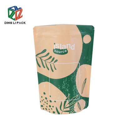 China Food Grade Matte Surface Resealable Stand Up Disposable Zipper Lock Bag For Food Packaging for sale