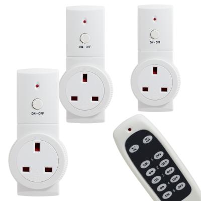 China Residential / General Purpose 3+1 RF Home Using Wireless Remote Control Plug Switch UK Socket for sale