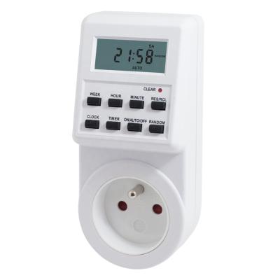 China Residential / Multi-Purpose Home Using LCD Electric Programmable Kitchen Timer Socket FR Socket for sale