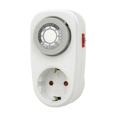 China Hot Selling EU 24 Hours Plug-in Mechanical Timer Socket TM01EU for sale