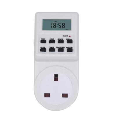 China Smart Plug Socket Digital PC Kitchen Timer Switch UK Programmable Household 220V Type I for sale