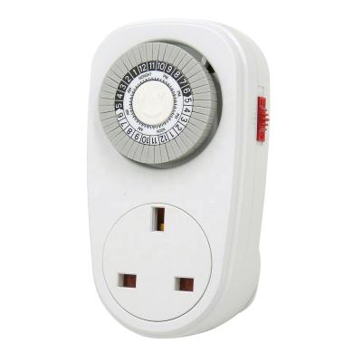 China Grow Light UK 24 Hour Mechanical Timer Programmable Switch Plug In Timer Outlet For Home Appliance 230V for sale