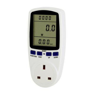 China Type G Household Digital Power Watt Meter Monitor Analyzer UK Singapore Plug PM01 for sale