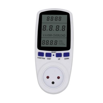 China Residential / General Purpose Israel Power Energy Consumption Meter Monitor Analyzer Plug-in Socket for sale