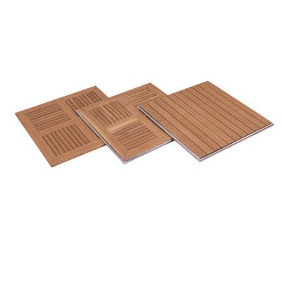 China Durable High Quality Outdoor Garden Furniture accessories Dining Coffee shop tight type wood Table Top for sale