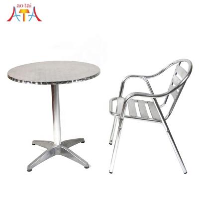 China (Others) Chinese manufacturers adjustable head sales aluminum stainless steel coffee table leisure restaurant table for sale