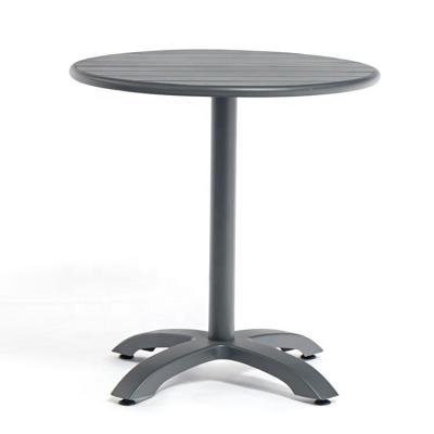 China (Others)Adjustable Outdoor Aluminum Frame Metal Round Leisure Dining Cafe Tables for sale