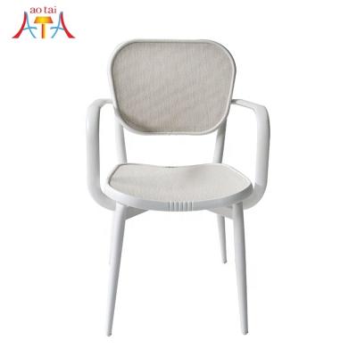 China China Restaurant Adjustable Modern Aluminum Back Replaceable Metal (Other) Dining Chairs for sale