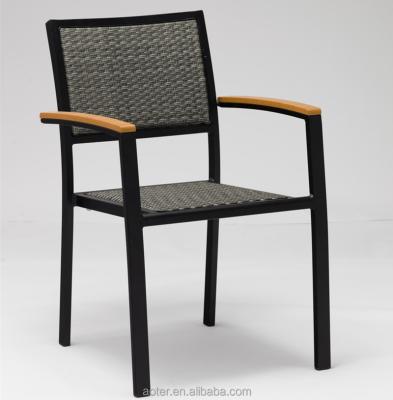 China Modern Patio Rattan Chair Aluminum Rattan Dining Chair for sale