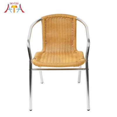 China (Other)Adjustable Outdoor Metal Lawn Porch Dining Cafe Furniture Rattan Chairs for sale