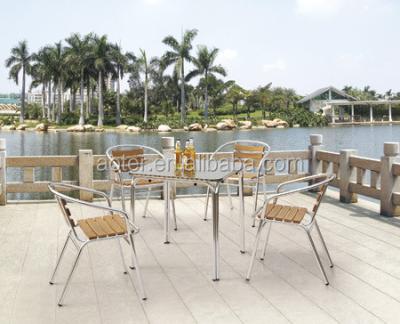 China Rustproof garden chair and table set with aluminum frame for sale