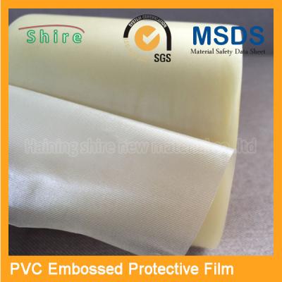 China Adhesive Embossing PVC Protective Film Roll With High Viscosity for sale