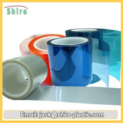 China Durable Anti Static Plastic Rolls , PET Scratch Protection Film With Solvent Glue for sale