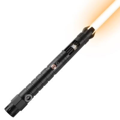 China Heavy duty blade duel color handle changing support metal lightsaber LGT SABERSTUDIO with 9 sets sound fonts has blaster lock up loud noise for sale