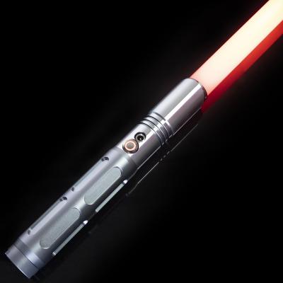 China Heavy Blade Dueling Infinite Color Grip Metal Changing Support Lightsaber with 9 Sets Sound Fonts Has Sandblaster Lock Up Loud Sound High for sale