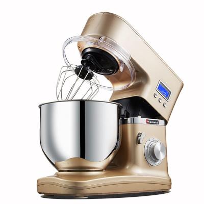 China Golden Electric Beater Ejector Button Pastry Master Food Mixer Chef Dough Mixer Kitchen Top Stand Mixers for sale