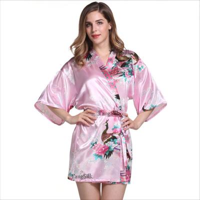 China Peacock Breathable Fast Shipping Floral Sexy Silk Maxi Dress for sale