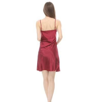 China Breathable Wholesale Satin Sleepwear Single Slip for sale