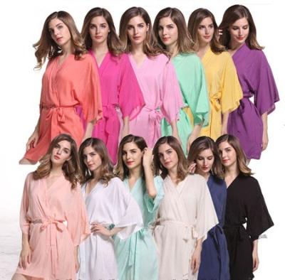 China Breathable Factory Wholesales Simple Cotton Women Bathrobe for sale