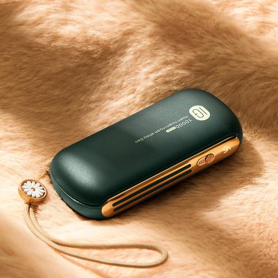 China Hotel Mini Portable Body Hand Warmer Power Bank Battery Pocket Rechargeable Body Quick Warmer Hand Warmer Phone Power Bank for sale