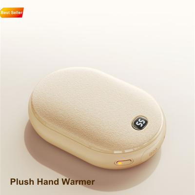 China Hot Sale Low Price Fast Heating Woolly Hand Warmer Make Custom Design Electric Heated Hand Warmer Rechargeable Hand Heater BSCI Factory for sale