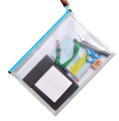 China High Quality Transparent Folder Bag Student Information Stationery Receiving Bag PP Folder PVC Bag A4 A5 Plastic Clamping Folder for sale