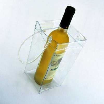 China Waterproof Plastic Ice Bag And Ice Cube PVC Ice Storage Package Wine Bag for sale