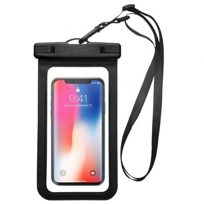 China Raincoat ; Wholesale OEM Fluorescent Waterproof Phone Case Waterproof Phone Pouch Cell Phone Bags for sale