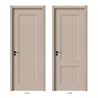 China High Quality Modern Sound Insulation Wooden Interior Doors For Home For Office For Toilet Bathroom Solid Wood Door for sale