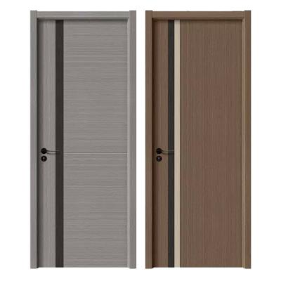 China Cheap Interior Sound Insulation Door Design Wooden Internal Doors With Frame For Bedroom Apartment for sale